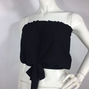 The Fifth Label Azalea Cropped Tie Waist Cinch Top